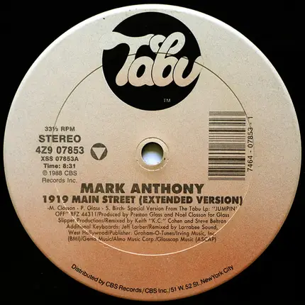 Mark Anthony - 1919 Main St.