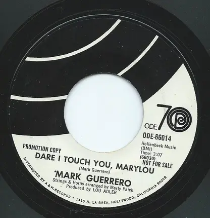 Mark Guerrero - Lila, Love Me Tonight