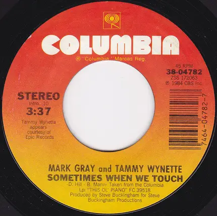 Mark Gray - Sometimes When We Touch