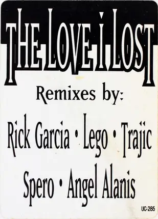 Mark Imperial - The Love I Lost (Remixes)