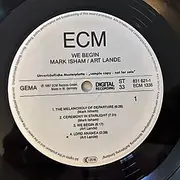 LP - Mark Isham , Art Lande - We Begin - Promo