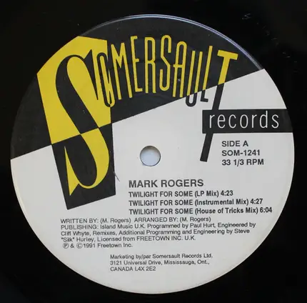 Mark Rogers - Twilight For Some / I Promise