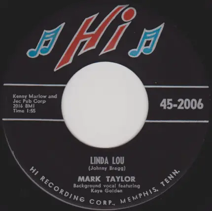 Mark Taylor - My Greatest Dream / Linda Lou