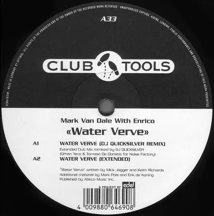 Mark Van Dale With Enrico - Water Wave / Water Verve