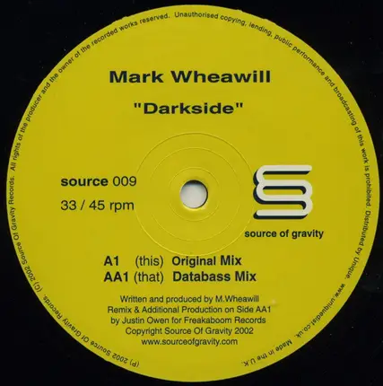 Mark Wheawill - Darkside