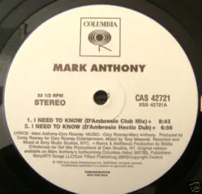 Mark Anthony - I Need To Know