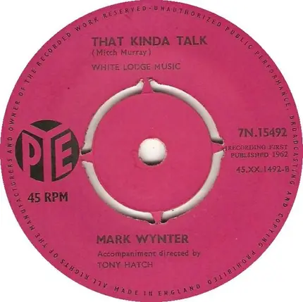 Mark Wynter - Go Away, Little Girl