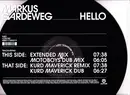 12inch Vinyl Single - Markus Gardeweg - Hello