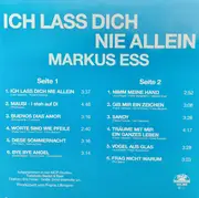 LP - Markus Ess - Ich Lass Dich Nie Allein