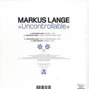 12inch Vinyl Single - Markus Lange - Uncontrollable
