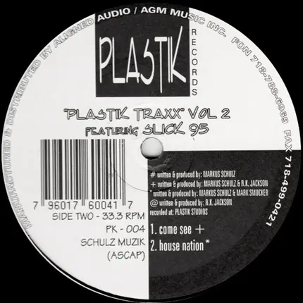 Markus Schulz & CL McSpadden Featuring Slick 95 - Plastik Traxx Vol. 2