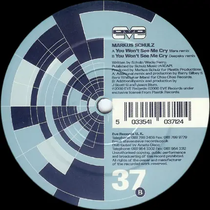 Markus Schulz - You Won't See Me Cry (37b)