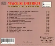 CD - Marlene Dietrich - Der Mythos Des 'Blauen Engel'