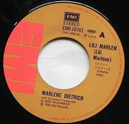 Marlene Dietrich - リリー・マルレーン = Lili Marlen