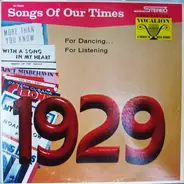 Marlene Fingerle And Arthur Schutt - Songs Of Our Times - Song Hits Of 1929