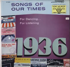 Arthur Schutt - Songs Of Our Times - Song Hits Of 1936