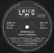 LP - Marmo & Wolfgang Winkler - Intervalle