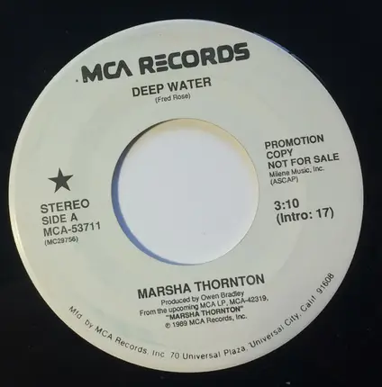 Marsha Thornton - Deep Water