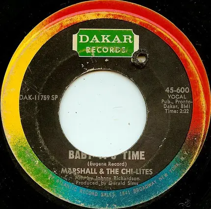 Marshall Thompson & The Chi-Lites - Price Of Love