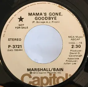 Marshall - Mama's Gone, Goodbye / Pussy Cat