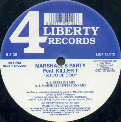 Marshall's Party Feat. Killer T - Catch A Groove