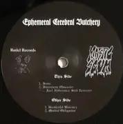 12inch Vinyl Single - Mastic Scum - Ephemeral Cerebral Butchery - Insert