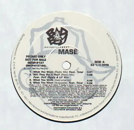 Mase Featuring Total - What You Want / Will They Die 4 U?