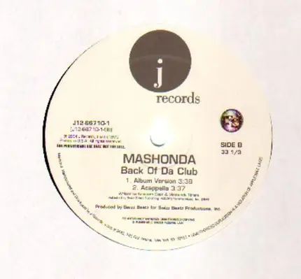 Mashonda - Back Of Da Club