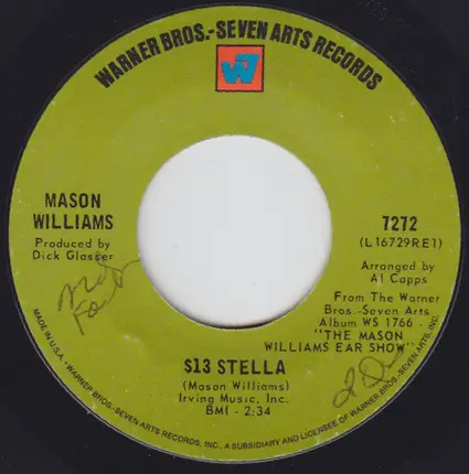 Mason Williams - Greensleeves / $13 Stella