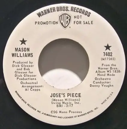 Mason Williams - Jose's Piece / Find A Reason To Believe
