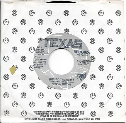Mason Dixon - Only A Dream Away / Buried Treasure