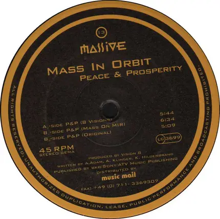 Mass In Orbit - Peace & Prosperity