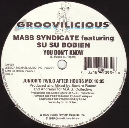 Mass Syndicate - You Don't Know (1999 Remixes)