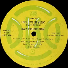 Mass Production - I Believe In Music / People Get Up