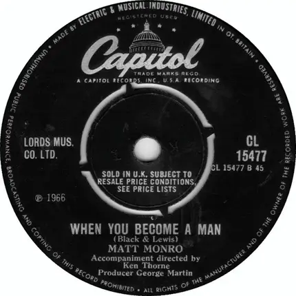 Matt Monro - Wednesday's Child