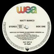 12inch Vinyl Single - Matt Bianco - Nervous (Extended Re-recorded Version)