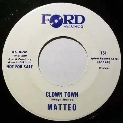 Matteo - Clown Town / Up There The Stars