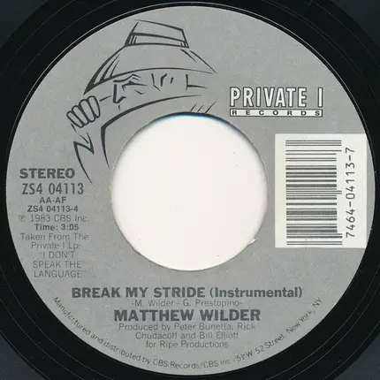 Matthew Wilder - Break My Stride