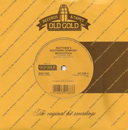Matthews' Southern Comfort / The Cuff Links - Woodstock / Tracy