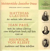 Heinrich von kleist - Meisterstücke deutscher Prosa