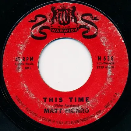 Matt Monro - My Kind Of Girl / This Time