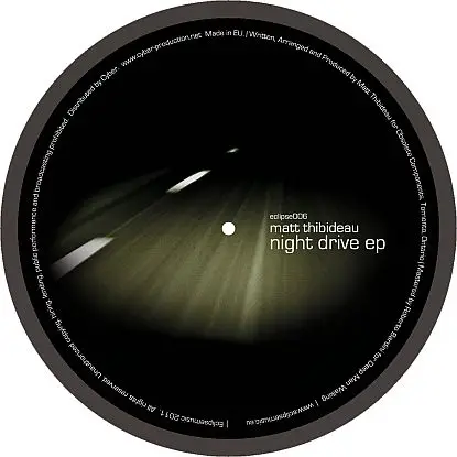 Matt Thibideau - Night Drive Ep
