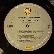 LP - Matty Matlock And The Paducah Patrol - Four-Button Dixie - Mono