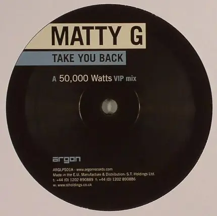 Matty G - Take You Back