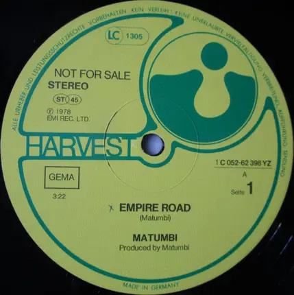 Matumbi - Empire Road - the Best of