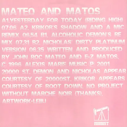 Mateo & Matos - Yesterday For Today (Riding High)
