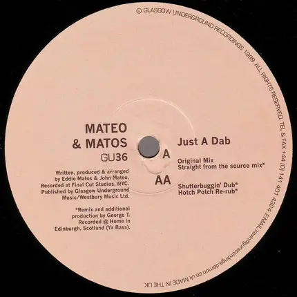 Mateo & Matos - Just A Dab