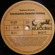 LP - Mathias Wieman - In Memoriam - Schatzkästlein Deutscher Dichtung
