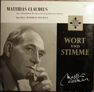 Mathias Wieman - Matthias Claudius - Aus 'Sämtlichen Werken Des Wandsbecker Boten'