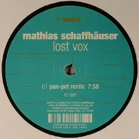 Mathias Schaffhäuser - LOST VOX